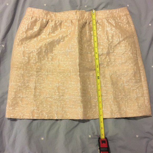 Ann Taylor LOFT | Metallic Jacquard Skirt - Picture 5 of 8